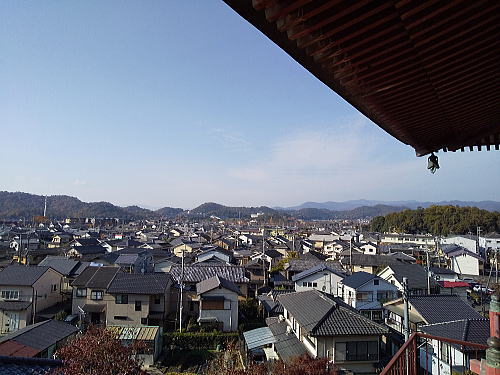 三明院の多宝塔から京都洛北の眺め / 京都観光旅行ガイド