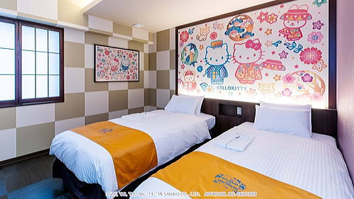 ホテル沖縄 with サンリオキャラクターズ　キティルーム「キャラクターツイン」