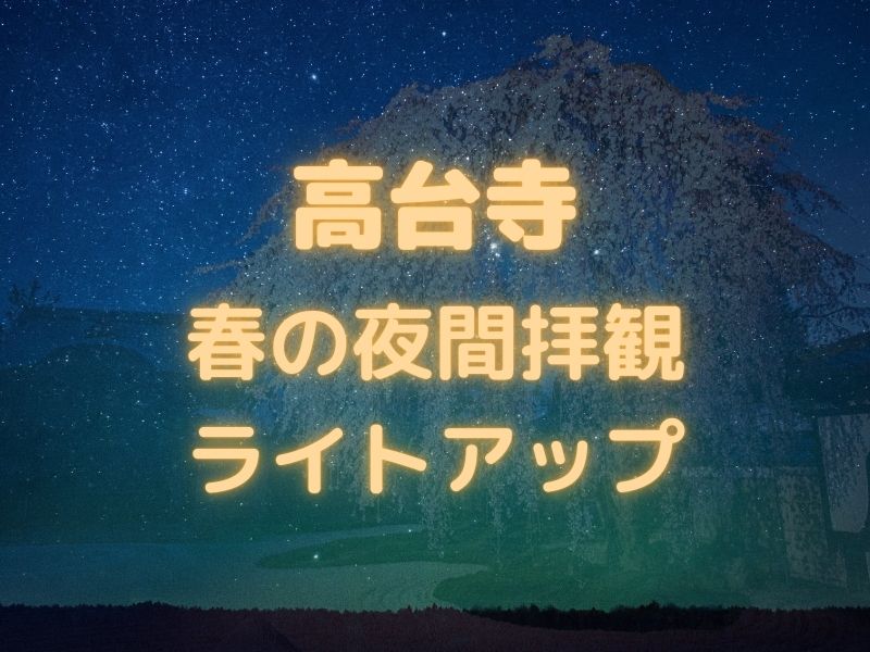 高台寺 春のライトアップ / 京都観光旅行ガイド