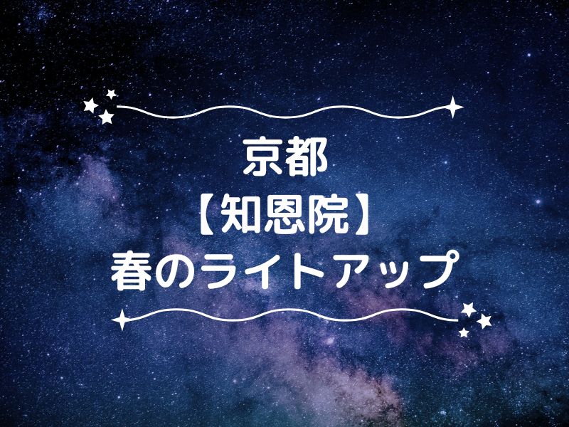 知恩院 春 ライトアップ / 京都観光旅行ガイド
