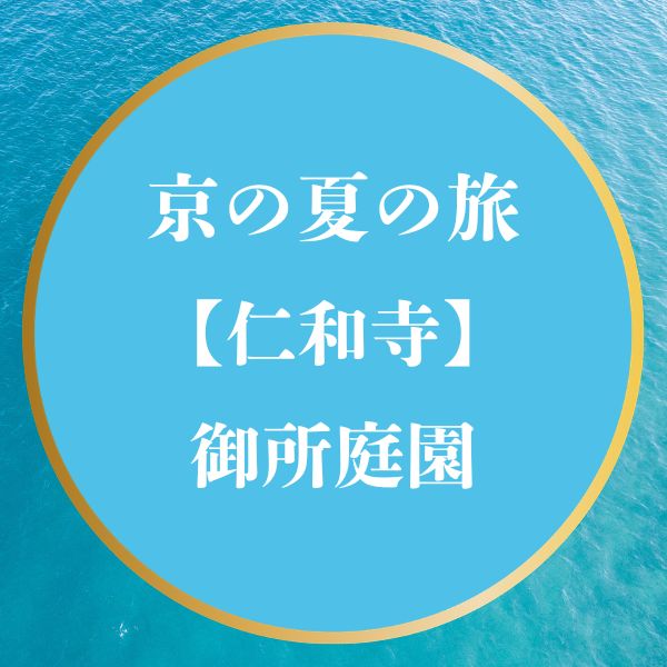 京の夏の旅2026 仁和寺 御所庭園