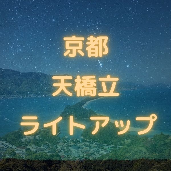 天橋立ライトアップ / 京都観光旅行ガイド