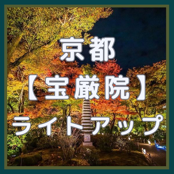 宝厳院 ライトアップ・夜間特別拝観 / 京都観光旅行ガイド