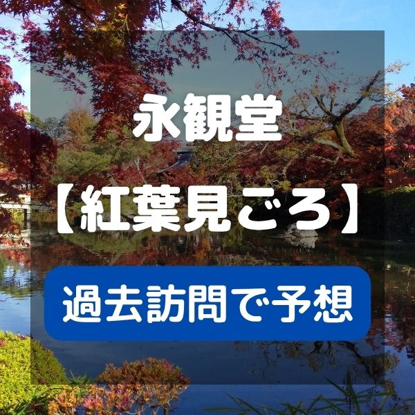 永観堂 紅葉見ごろ / 京都観光旅行ガイド